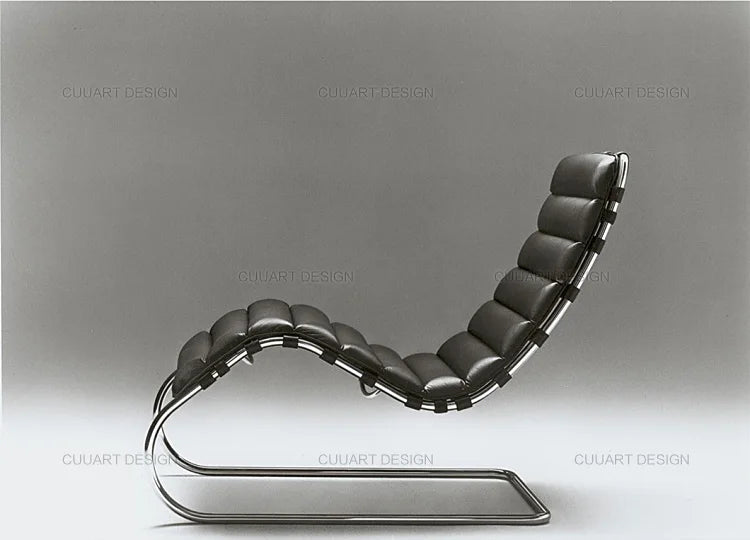 Lounge Chair Lunch Break Home Balcony, Office Medieval Chair Designer Stainless Steel Leisure Chair Single