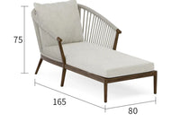 Leisure Solid Wood Outdoor Sofas Home Living Room Outdoor Balcony Rattan Sofa Chair and Coffee Table Nordic Garden Furniture Set