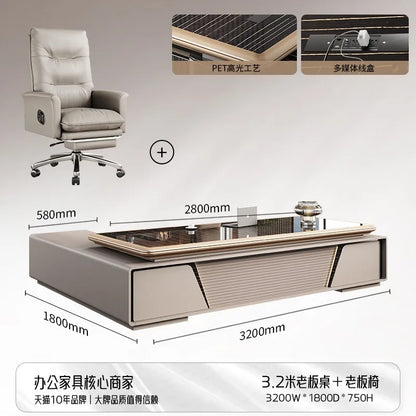 Bedroom Computer Office Desk Cheap Computer Gaming Drawer Conference Office Desk Reception Space Saving Tavolo Salon Furniture