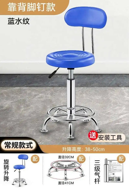 Vintage Bar Chairs Accent Modern Barber Adjustable Office Counter Bar Chairs Nordic High Taburete Silla Furniture YN50BC