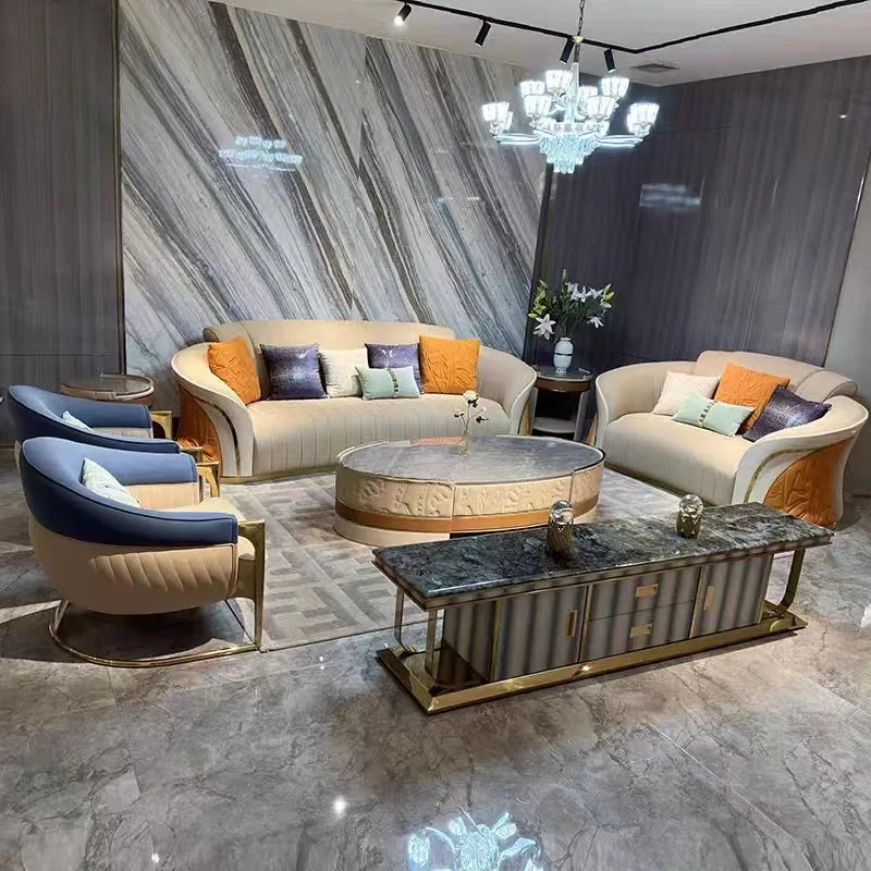Canapé d'angle en microfibre de bois de luxe moderne, housse amovible, couleur et taille personnalisées pour salon, bureau à domicile, sous-sol