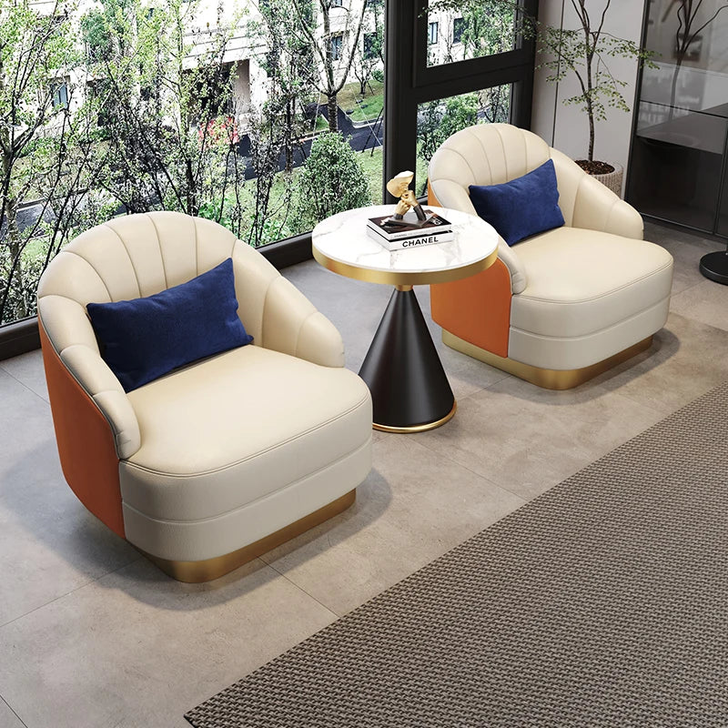 Chaises de canapé de salon modernes nordiques, piste de réception confortable, meubles de salon, balcon confortable, luxe