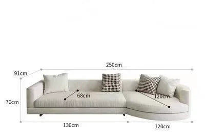 Italian Minimalist Sofa Modern Light Luxury Living Room Sofas Comfortable Girl Unusual Aesthetics Sillon Cama Home Furniture