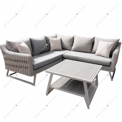 Hot selling outdoor rattan sofa sectional sofa set Rattan  luxury garden furniture patio sets outdoor furniture
