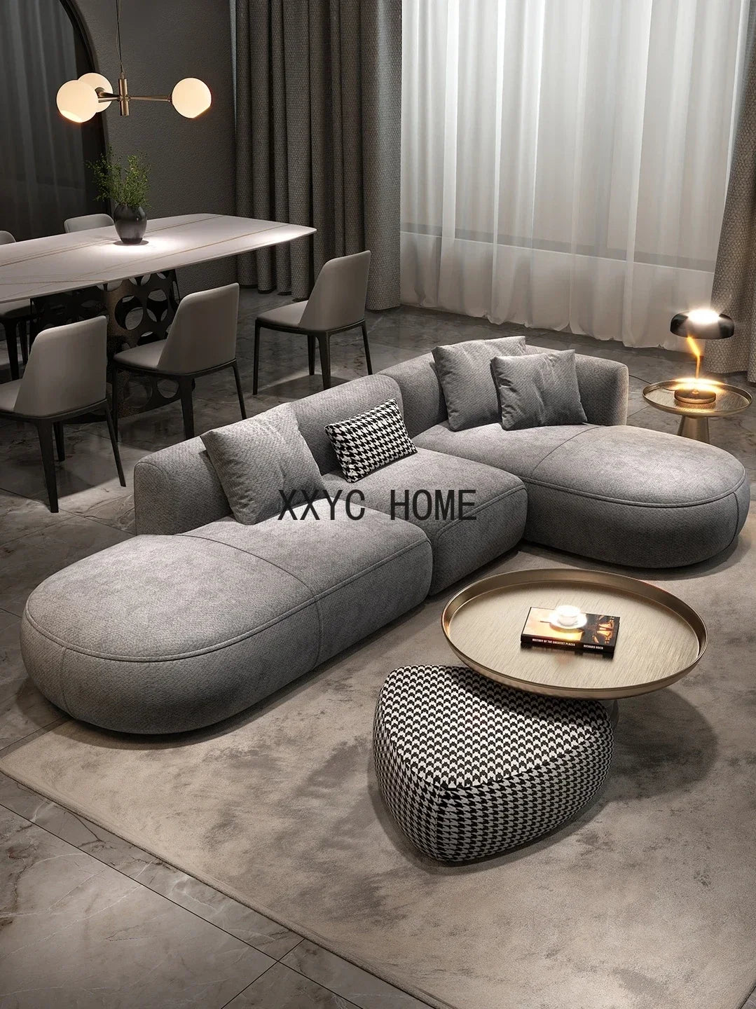 Minimalist modern white sofa