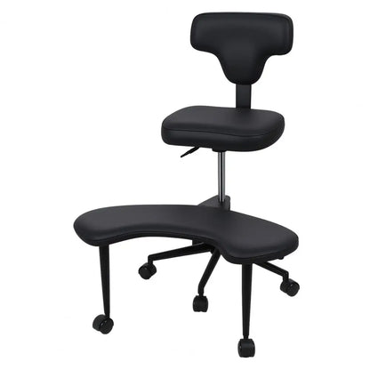 Height Adjustable Criss-Cross Desk Chair with Wheels And Lumbar Support Fidget-Friendly Office Chair for Dynamic Comfort