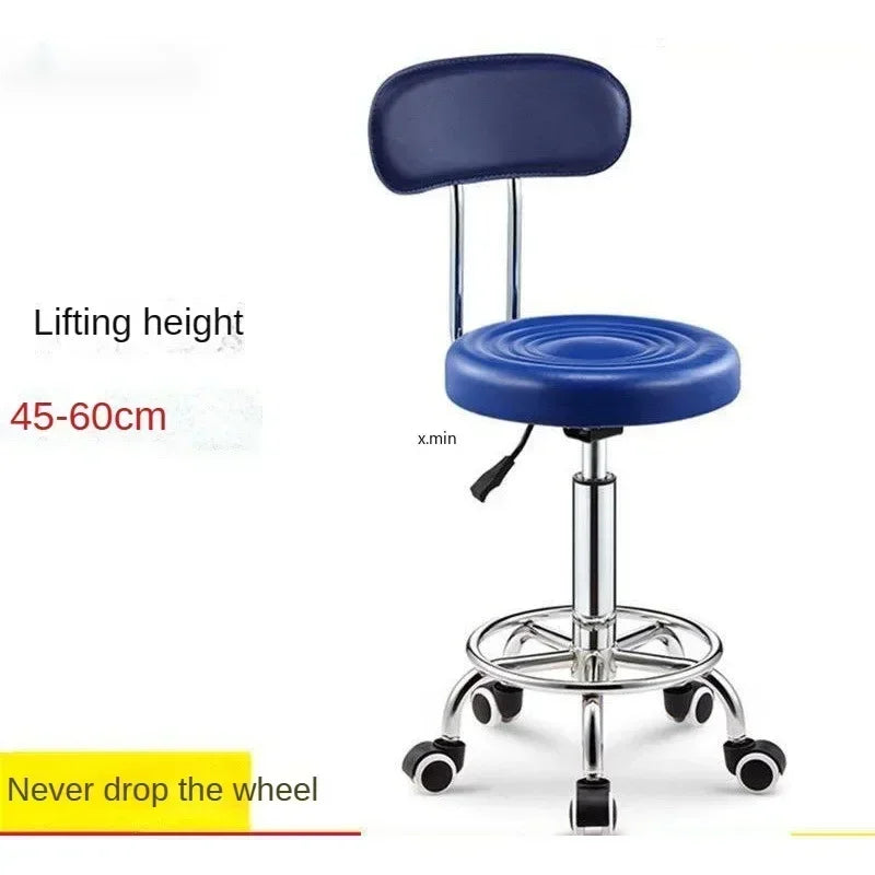 Beauty Stool,Hair Salon,Rotating Lift,Hair Salon Chair,Pulley,Nail Art, Hair Cutting, Round Stool, Exclusively for Beauty Salons