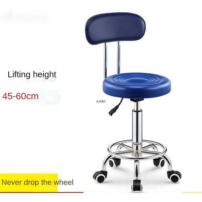 Beauty Stool,Hair Salon,Rotating Lift,Hair Salon Chair,Pulley,Nail Art, Hair Cutting, Round Stool, Exclusively for Beauty Salons