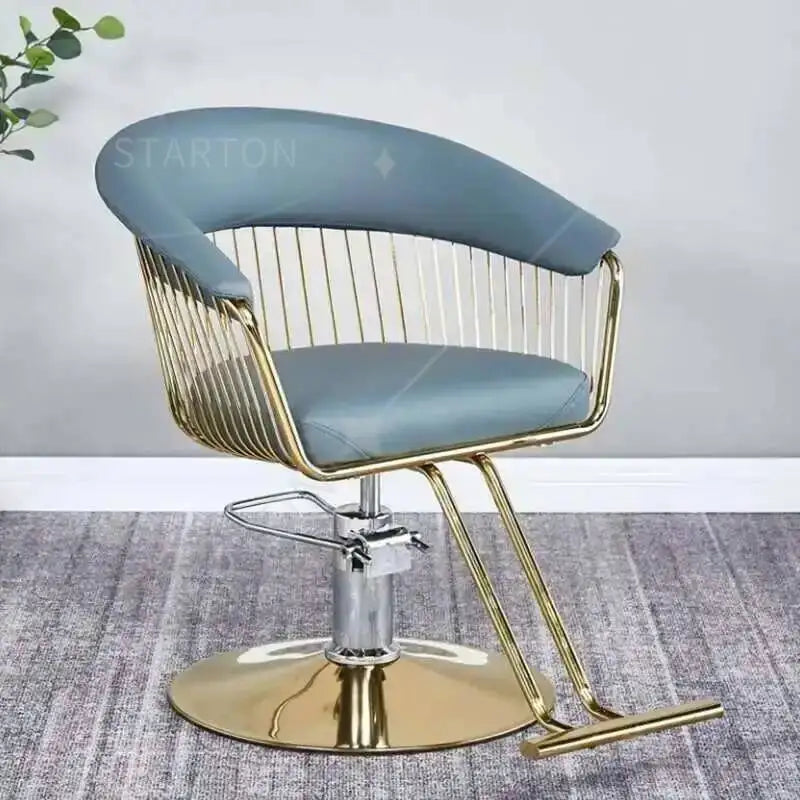 High end, stainless steel, dining chair, single sofa chair designer