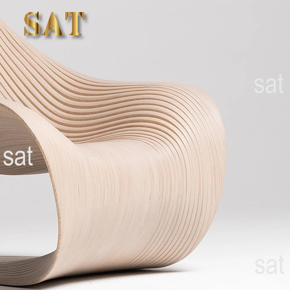 ！@Custom Premium Wood Lounge Chair Stylish for Luxury Living Spaces Commercial Interior Projects