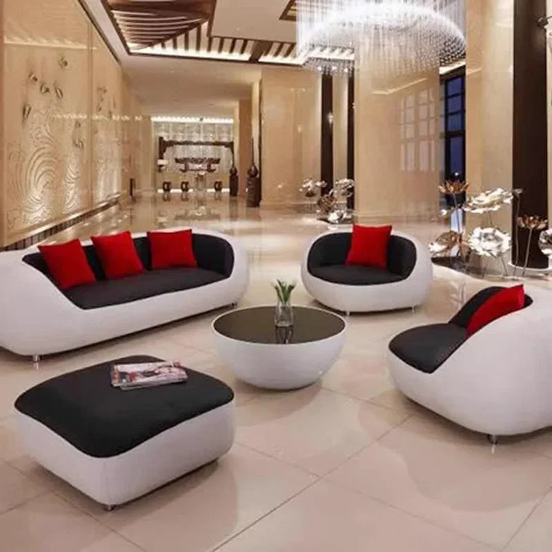 Nordic Accent Living Room Sofas Lazy Couch Leather Luxury Gaming Sofas Designer Decor Relaxing Divano Lounge Suite Furniture