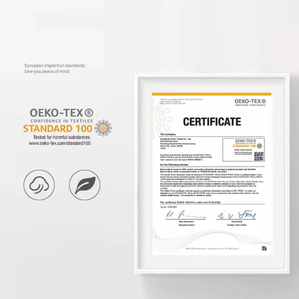 Sondeson Luxury White 100% Goose Down Pillow Down-proof Queen King 100% Cotton Bedding 3D Style