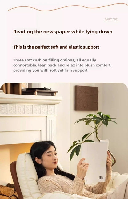 Single Lazy Rocking Chair,internet Famous White Sofa,balcony,living Room,bedroom,Nordic Italian Style Leisure Rocking Chair,sofa