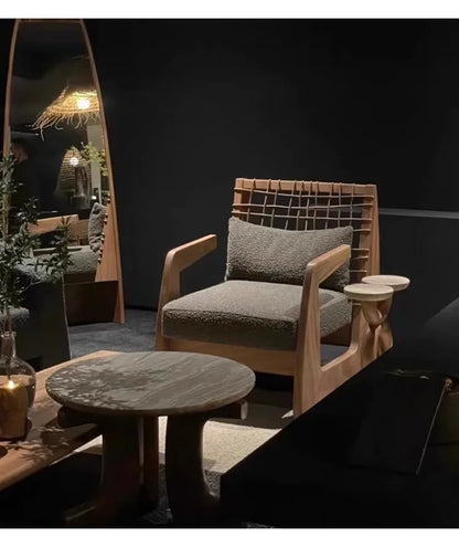 Salon Balcony Living Room Chairs Relax Modern Individual Wooden Living Room Chairs Comfortable Lazy Sillon Postmodern Furniture