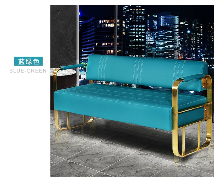 Barber Shop Sofa Waiting Chair Simple Modern Nordic Double Studio Salon Sofa