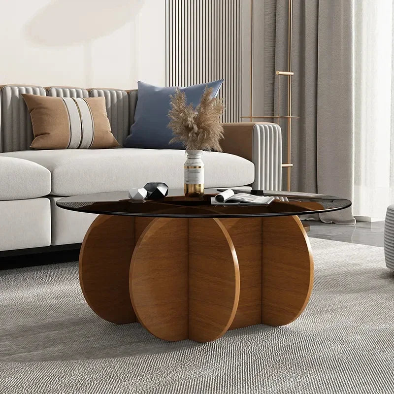Unique Display Coffee Table Clear Ornaments Aesthetic Minimalist Coffee Table Luxury Design Mesa Centro Salon Home Furniture