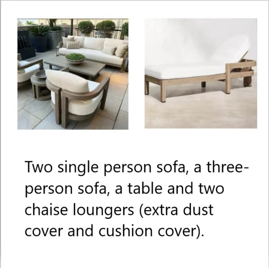 Teak wood furniture Teak outdoor furniture sectional sofa outdoor teak fabric couch sofa