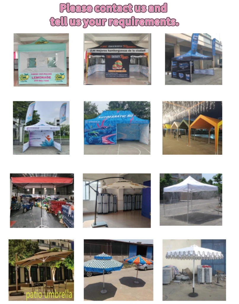 Custom Printed Designed Logo Advertising Fabric Canopy Tents Roof  Outdoor Custom GazeboAdvertising Party Folding
