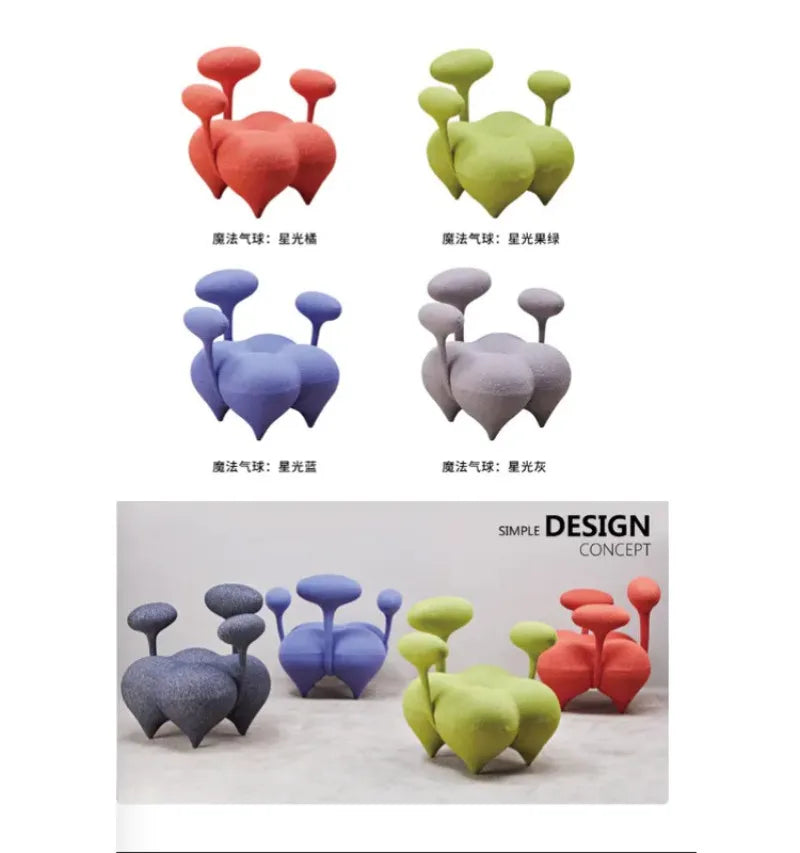 Creative Design Chair Modern Luxury Single Sofa Chair Home Living Room Bedroom Balcony Home Decor Accessories Leisure Chair