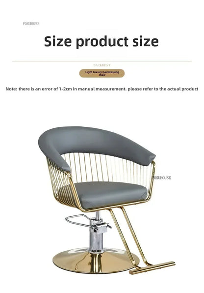 High end, stainless steel, dining chair, single sofa chair designer