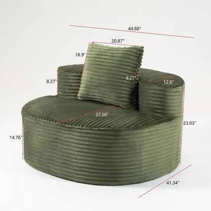 Compressed Sofa: Moon Bay Sofa YKX-33003A1 Green - Modern, Stylish, Comfortable Seating for Your Living Room or Office Space