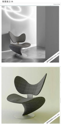 Nordic simple leisure chair light luxury creative design single sofa reception chair metal butterfly chair