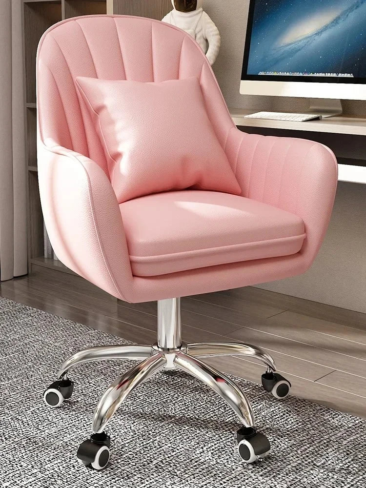 Leisure Bedroom Student Dormitory Computer Chair Home Furniture Backrest Office Chairs Front Desk Hotel Lifting Swivel Armchair