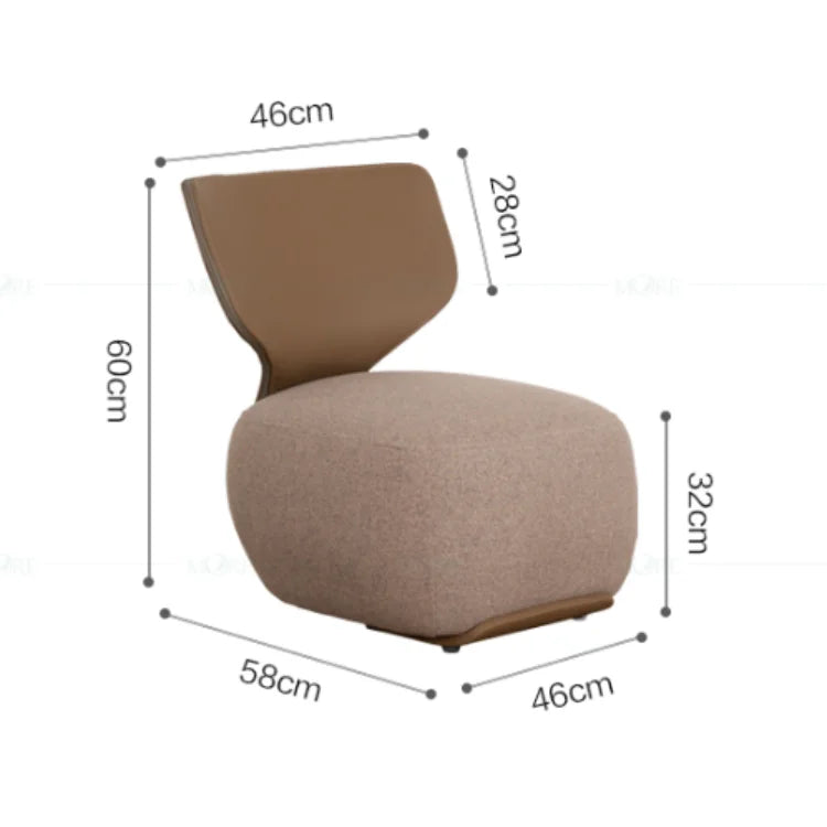 Luxury Fabric Living Room Chair Coffee Shop Living Room Lounges Chair Bedroom Sofa Furniture Low Stool Balcony Leisure Chair t