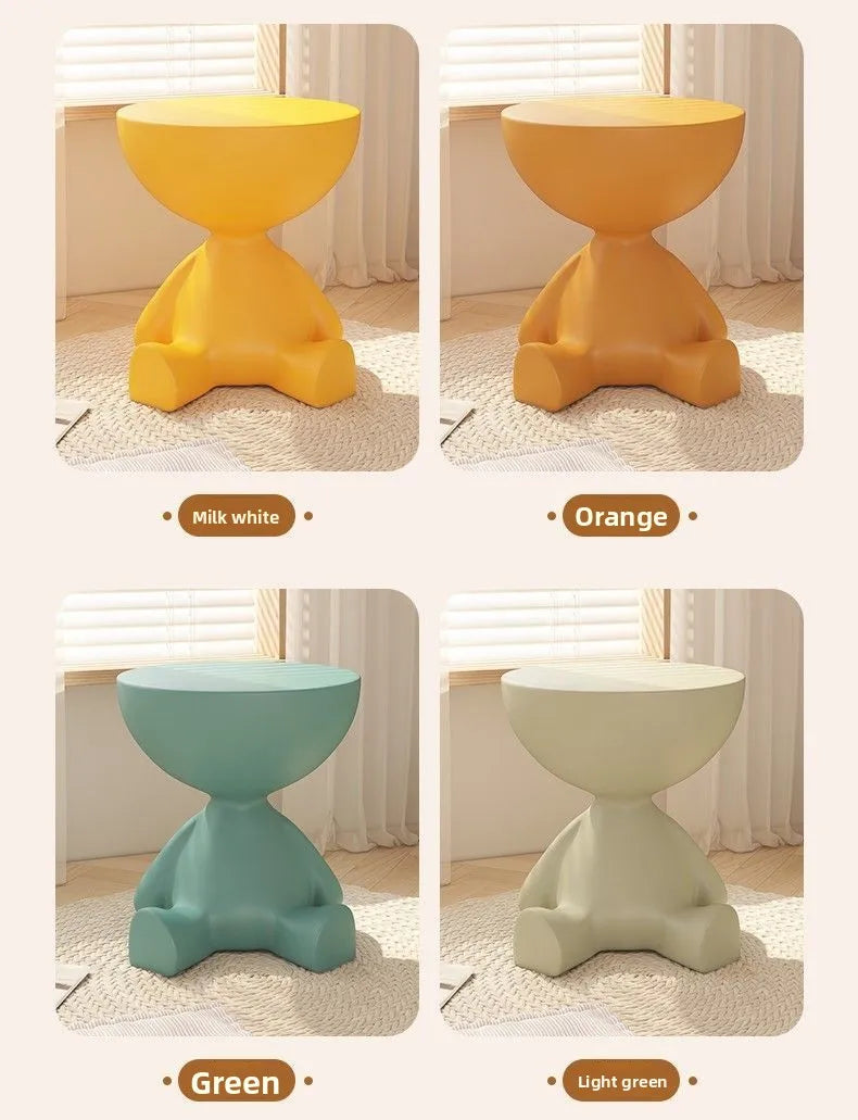 Modern Side Table - Multifunctional Corner End Table, Small Coffee Table for Living Room/Bedroom, Unique Design Nightstand