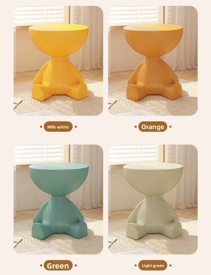 Modern Side Table - Multifunctional Corner End Table, Small Coffee Table for Living Room/Bedroom, Unique Design Nightstand