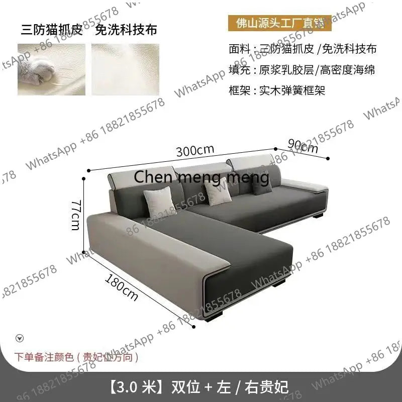 a55 Luxury Sectional Sofas Chaise Longue Bed Italian Modern Sofa Living Room Armchair Muebles Para El Hogar Home Furniture