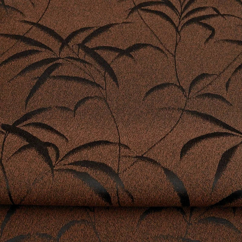 HQYQJJHYR Modern High Quality Colored Jacquard Brown Thickened Blackout Curtains for Living Room  Luxury Bedroom Kitchen Curtain