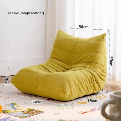 Single Sofa Caterpillar Sofa Balcony Leisure Bedroom Living Room Lie Down or Sleep Lazy Sofa Single Deck Chair