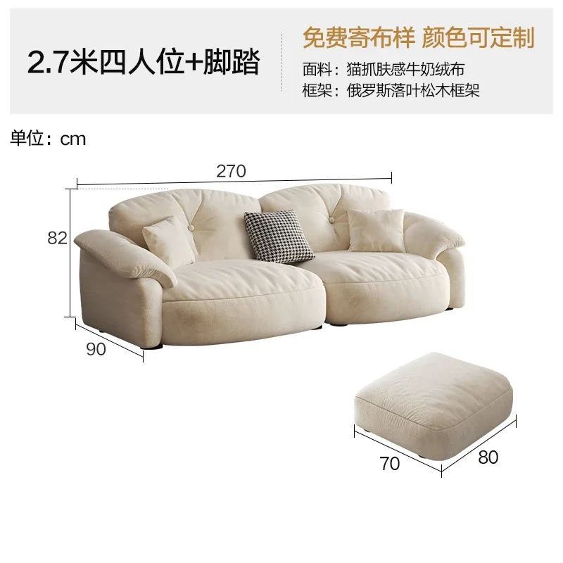 Lounge Living Room Sofas Fabric Minimalist Modern Design Sofa Elegant Comfortable Kanapy