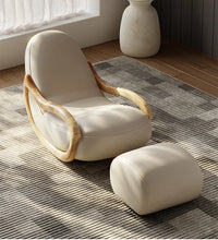 Relaxing Lounges Accent Chair Lazy Household Rocking Living Room Sofa Relax Armchairs Break Celebrity Creamy Balcony Furniture