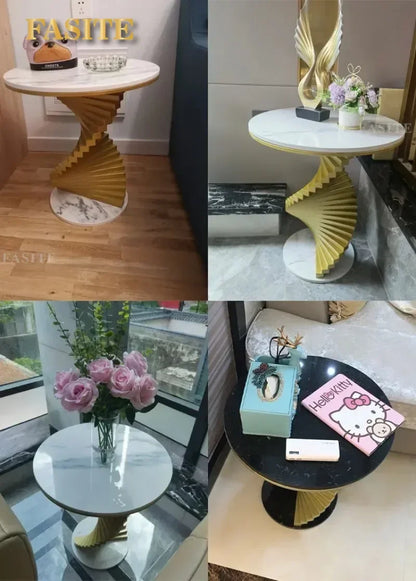 Nordic Leisure Bedroom Side Table Modern Marble Coffee Table for Living Room Furniture Nordic Designer Tables