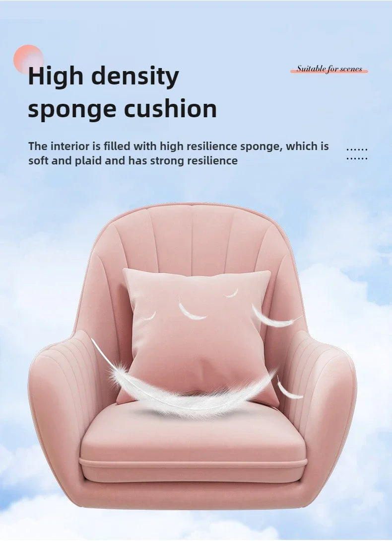 Computer chair home comfort sedentary backrest casual office seat girl cute bedroom student desk turn chair