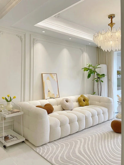 Minimalist Waterproof Living Room Sofa Modern Couch Elegant Relaxing Living Room Sofa White Puff Sofy Do Salonu Home Furniture