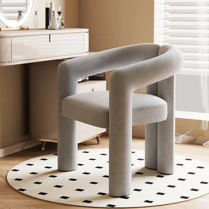 Bedroom Makeup Stool Light Luxury Senior Dresser Chair Home Dining Chair Nail Salon Back Chair