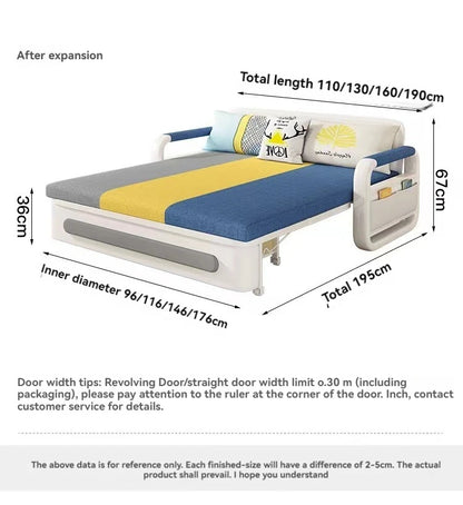 Multi Functional Sofa Bed, Foldable Living Room, Luxurious Small Fabric Sofa