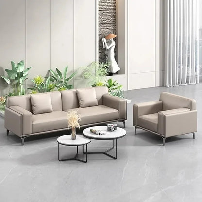 Office sofa, business reception meeting room, simple and modern office sofa, coffee table combination for rest