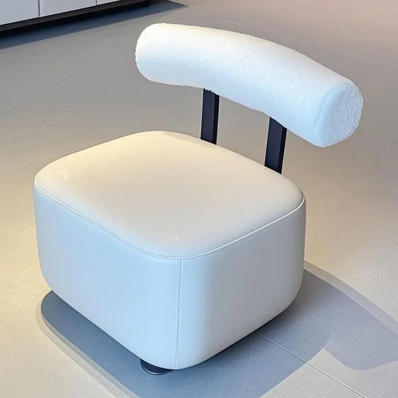 Household yo-stool simple shoe changing stool, backrest sofa pulley stool,  universal wheel rotating creative low stool