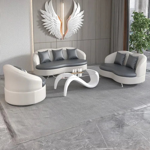 Grand canapé de luxe blanc imperméable à l'eau Simple vert Chaise longue nouveau canapé naturel concepteur Muebles Para dortoir meubles