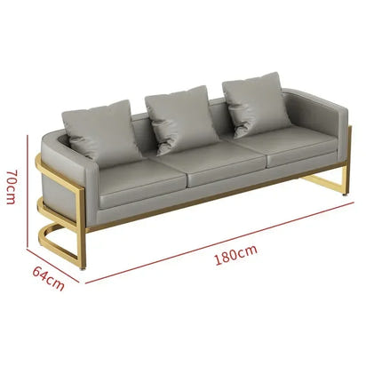Linlamim Fabric Sofa Set Furniture Living Room Sofa Set with Desk and Stools / Big U Shape Cloth Couch Sofas for Home Furniture