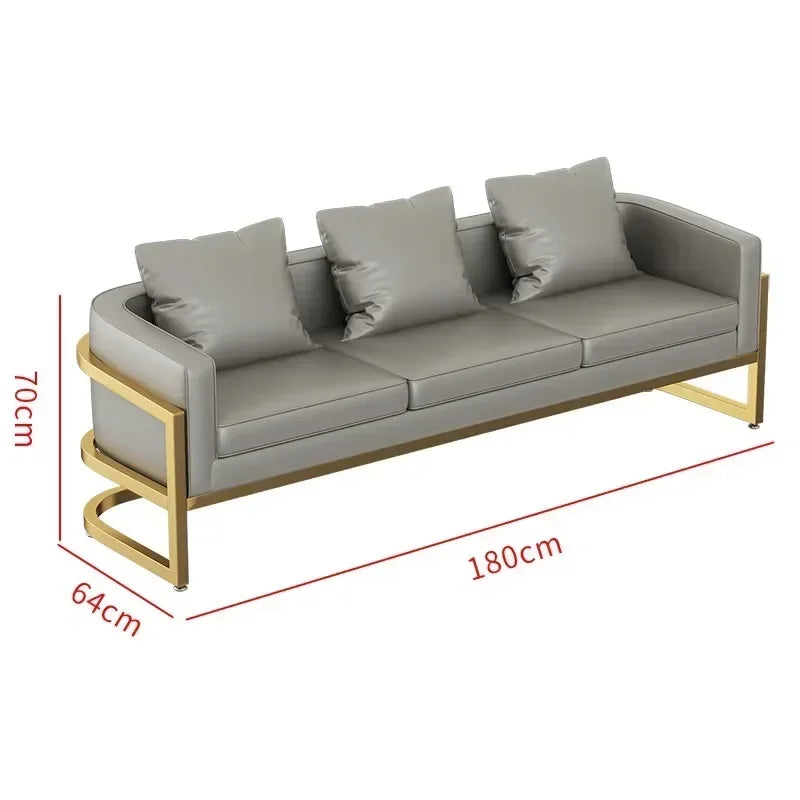 Linlamim Fabric Sofa Set Furniture Living Room Sofa Set with Desk and Stools / Big U Shape Cloth Couch Sofas for Home Furniture