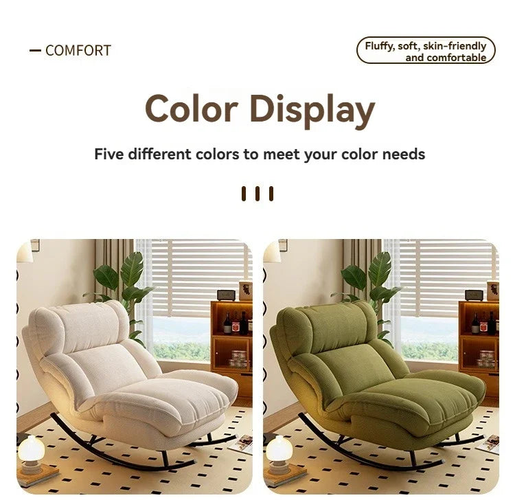Lazy sofa, rocking chair, lounge chair, balcony, home use leisure chair, reclining or sleeping, living room rocking chair