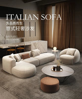 Minimalist modern white sofa