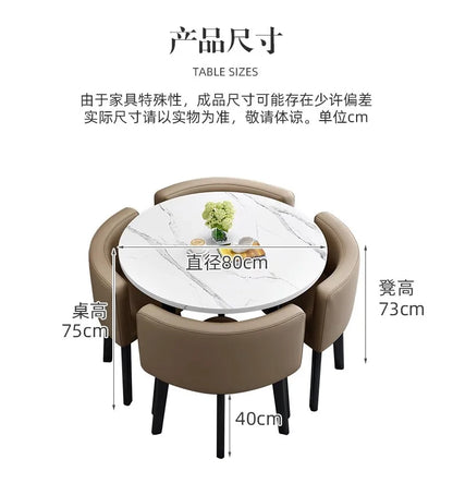 Simple square negotiation table and chair combination store, shop