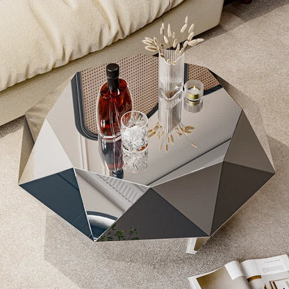 Modern fashion design rhombus coffee table stainless steel home hotel living room furniture