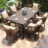 Rattan Garden Table and Chair Balcony Outdoor Furniture Sets Outdoor Leisure Rattan Table and Chair Garden Furniture Sets Q